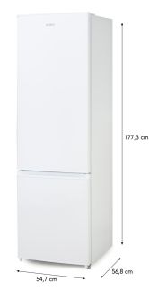 Lednice kombinovaná s mrazákem dole - DOMO DO91335C, Objem chladničky: 197 l *, Objem mrazáku: 65 l *, Třída: D