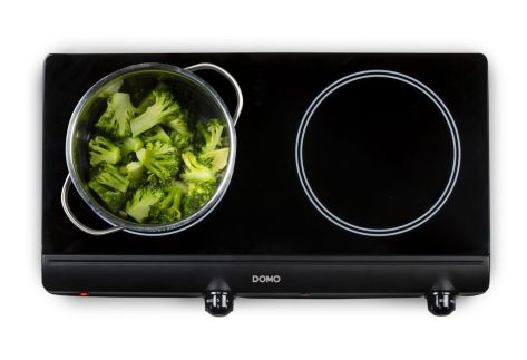 Dvouplotýnkový sklokeramický vařič - DOMO DO339KP, Příkon: 2500 W, Průměr plotny: 18 cm
