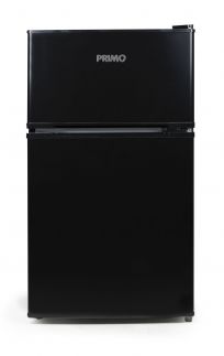 Lednice s mrazákem nahoře - černá  - Primo PR107FR, Objem chladničky: 61 l, Objem mrazáku: 26 l, Třída: F
