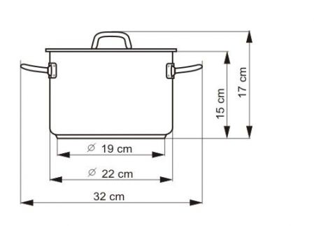 Hrnec PRECISE s poklicí, průměr 22cm, objem 5.5l