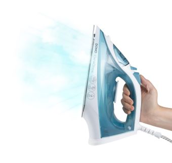 Napařovací žehlička CeraGliss - keramická - DOMO DO7060S, Příkon: 2 400 W, Parní ráz: 120 g/min