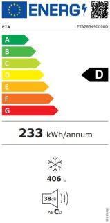 Mraznička ETA 285490000D, šuplíková