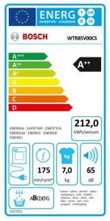 Sušička prádla Bosch WTR85V00CS kondenzační