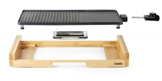 Elektrický stolní gril - bambusový - DOMO DO8311TP