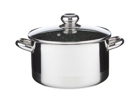 Hrnec CERAMMAX PRO STANDARD s poklicí, průměr 22 cm, objem 4.5 l, keramický povrch černý granit