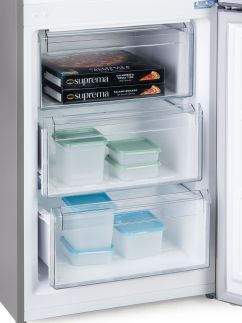 Lednice kombinovaná s mrazákem dole -  DO91337C,  323 L - nerezová ocel