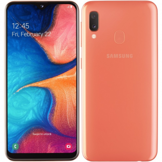 Mobilní telefon Samsung Galaxy A20e Dual SIM - oranžový
