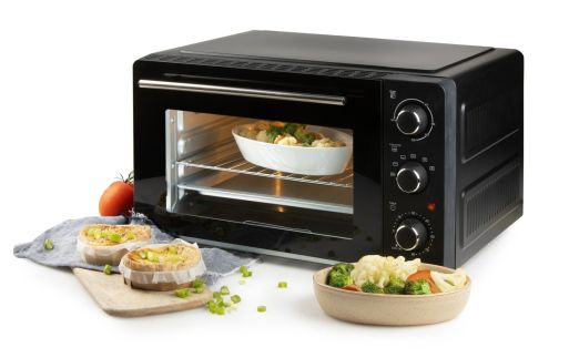 Elektrická horkovzdušná mini trouba 28 litrů - PRIMO PR254OV, Objem: 28 l, Příkon: 1500 W, (š x h x v) 52,4 x 42,7 x 30 cm