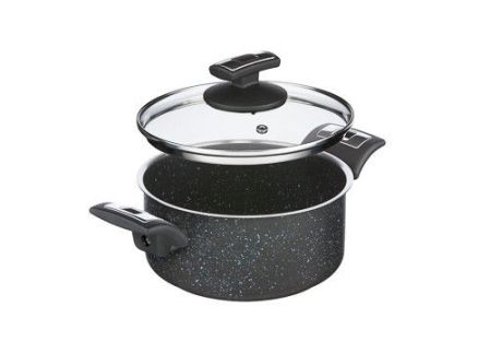 Rendlík BLACK GRANITEC s poklicí, průměr 18 cm, objem 2.0 l