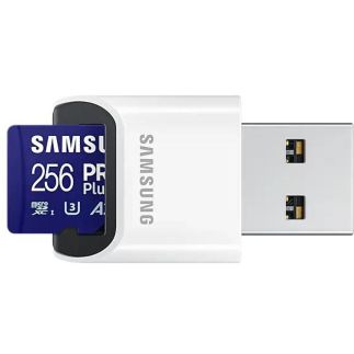 MicroSDXC 256GB PRO Plus+USB adp SAMSUNG
