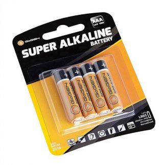 Baterie alkalická GoGEN SUPER ALKALINE AAA, LR03, blistr 4ks