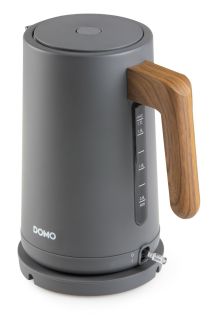 Rychlovarná konvice - nerez, šedá - WOOD YOU - DOMO DO9268WK, Objem: 1,7 l, Příkon: 2 200 W