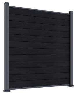 ELEMENT plotový panel WPC 180x180 cm a koncovky - antracit