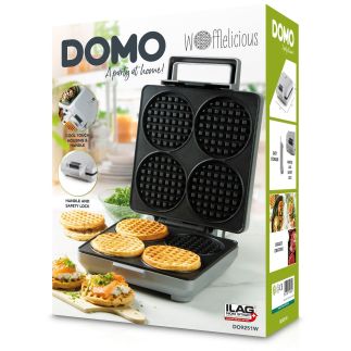 Vaflovač na 4 vafle - DOMO DO9251W, Příkon: 1600 W