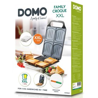 Sendvičovač na 4 XL sendviče - DOMO DO9064C, Příkon: 900W