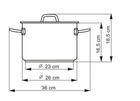 Hrnec PRECISE s poklicí, průměr 26cm, objem 8.0l