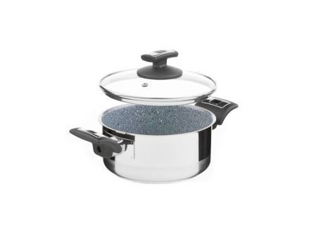 Rendlík CERAMMAX PRO COMFORT s poklicí, průměr 18 cm, objem 2.0 l, keramický povrch šedý granit