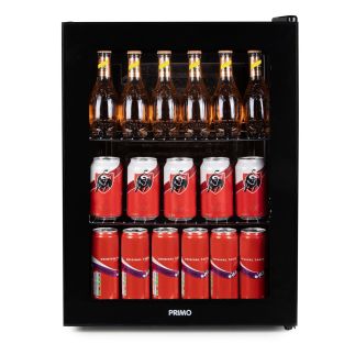 Mini chladnička nápojů - barová lednice - černá - PRIMO PR179BC, Objem 60 litrů, Třída: D, (š x h x v): 47 x 45 x 64 cm