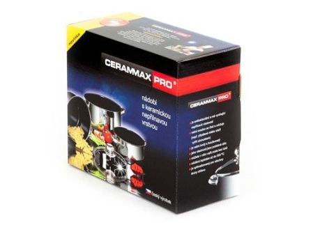 Rendlík CERAMMAX PRO STANDARD s poklicí, průměr 18 cm, objem 2.0 l, keramický povrch šedý granit