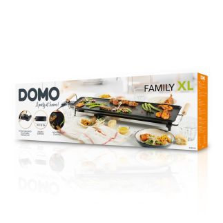 Rodinný gril Teppanyaki - Wood Look - DOMO DO8312TP, Příkon: 1 800 W, Pečící plocha: 70cm x 22 cm