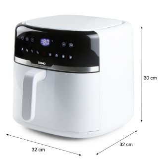 Horkovzdušná fritéza 8 l - digitální - DOMO DO1148FR, 8 litrů, bílá, digitální 
