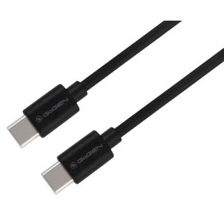 Kabel GoGEN USB-C / USB-C, 60W, 0,3m - černý