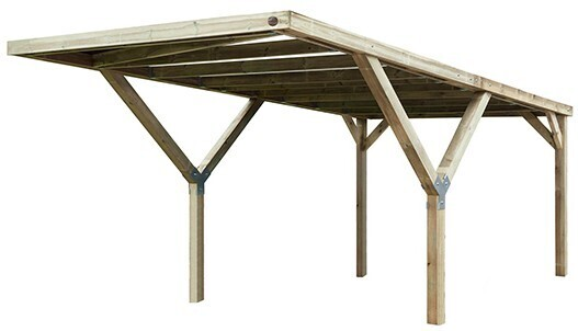 WEKA Dřevěný přístřešek na auto Y 612 (3x6 m)