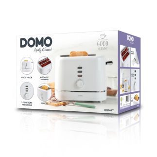 Topinkovač - DOMO DO964T, Příkon: 850 W, Počet topinek: 2