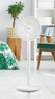 Stojanový ventilátor 2v1- bílý - DOMO DO8156, Průměr vrtule: 30,5 cm