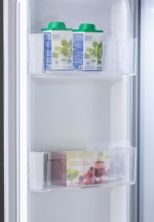 Lednička s mrazákem - D - 555 L - nerezová ocel - DO99506M, Objem chladničky: 349 l, Objem mrazáku: 206 l, Třída: D