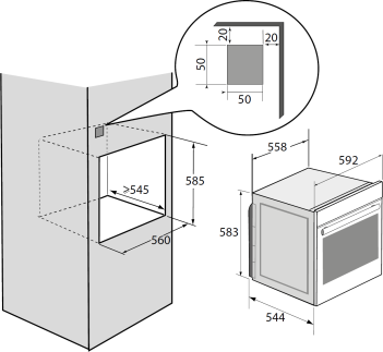 Brandt BOH5235W