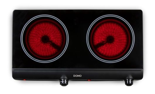 Dvouplotýnkový sklokeramický vařič - DOMO DO339KP, Příkon: 2500 W, Průměr plotny: 18 cm