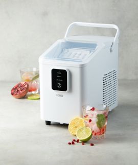 Výrobník ledu - bílý, kompresorový - DOMO DO9292IB, Výrobní kapacita: 12 kg / 24 hod, Nádržka na vodu : 0,8 litru