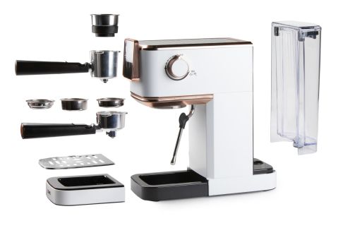 Espresso kávovar 3v1 - pákový, na pody i na kapsle - DOMO DO746K, 1 350 W, 20 Bar, nádržka na vodu 1,1 litru