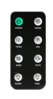 Sloupový ventilátor s ovládáním a podsvícením - DOMO DO8153, 106 cm, 50 W, abientní světlo