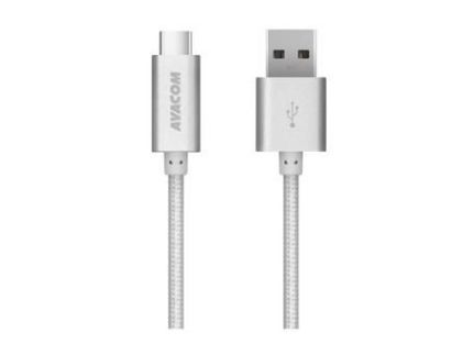 AVACOM USB - USB Type-C, 100cm, stříbrná