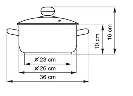 Kastrol PREMIUM s poklicí, průměr 26 cm, objem 4.5 l