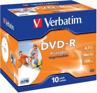 VERBATIM 43523 DVD-R(10-Pack Spindle)