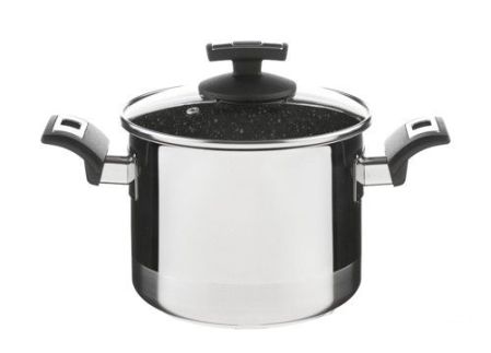 Hrnec CERAMMAX PRO COMFORT s poklicí, průměr 18 cm, objem 3.0 l, keramický povrch černý granit