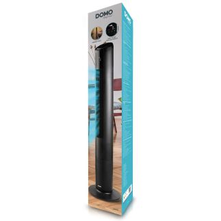 Sloupový ventilátor s ovládáním a podsvícením - DOMO DO8153, 106 cm, 50 W, abientní světlo