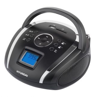 Radiopřijímač Hyundai TR 1088 SU3BS,  MP3/USB/SD, černý/stříbrný