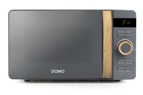 Mikrovlnná trouba - digitální - WOOD YOU - DOMO DO3420, Objem: 20 l, Talíř: 24,5 cm, Výkon: 700 W