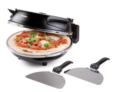 Pizza pec na čerstvou pizzu - DOMO DO9285PZ, 1200 W, až 400 °C, Ø 32 cm, žáruvzdorný keramický kámen