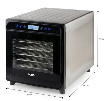 Sušička ovoce - DOMO  DO354VD, Příkon: 700 W, 8 plat, digitální, časovač, regulace teploty