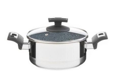 Rendlík CERAMMAX PRO COMFORT s poklicí, průměr 18 cm, objem 2.0 l, keramický povrch šedý granit