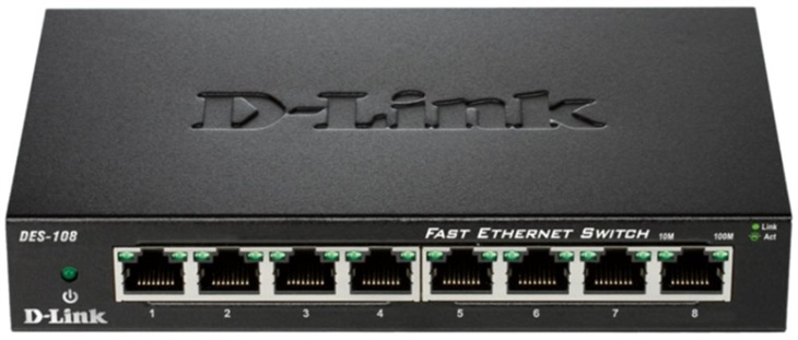 D-LINK 10/100 8-port switch (DES-108)