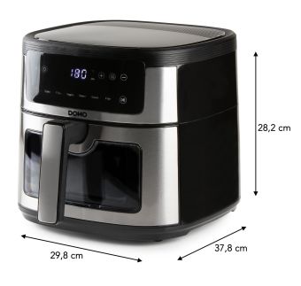 Horkovzdušná fritéza 6 l s průzorem - DOMO DO548FR, Objem: 6 l, Příkon: 1 500 W