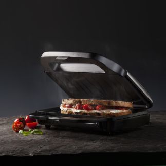 Sendvičovač na 2 XL sendviče - nerez - DOMO DO9195C, Příkon: 900W, nerez