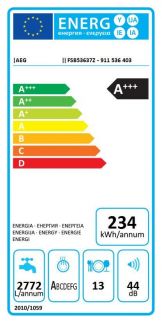 Myčka nádobí AEG Mastery FSB53637Z, vestavná
