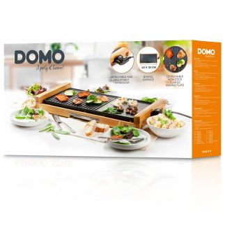 Elektrický stolní gril - bambusový - DOMO DO8311TP